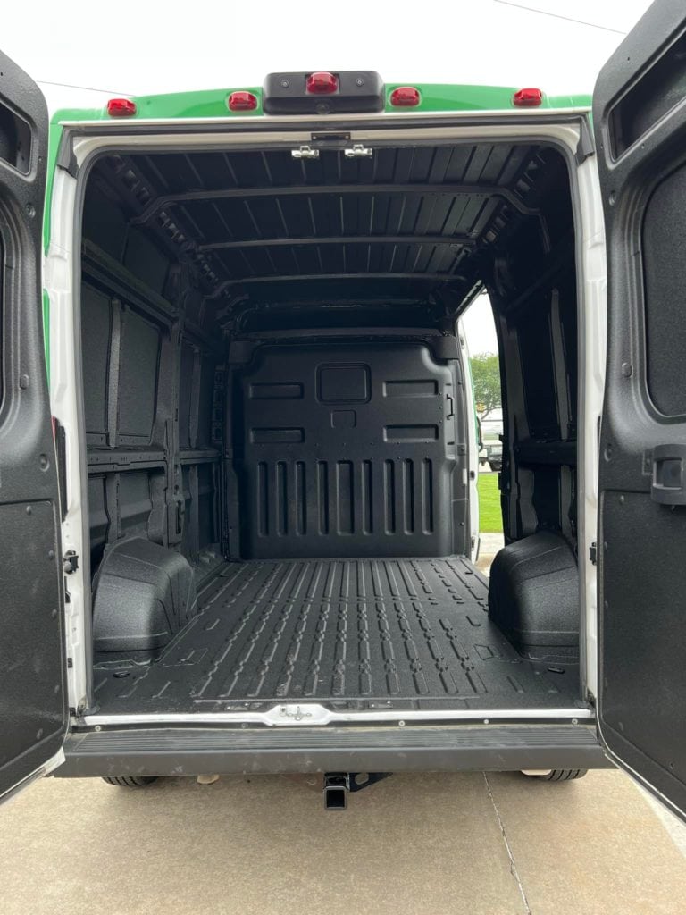 van completely coated inside with our durrable spray on bedliners